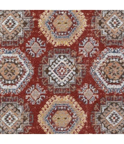 Loomaknoti Alsbrooke Delary Orange/Cream EA005 6 ft. 7 in. X 9 ft. 2 in. Rectangle Rug