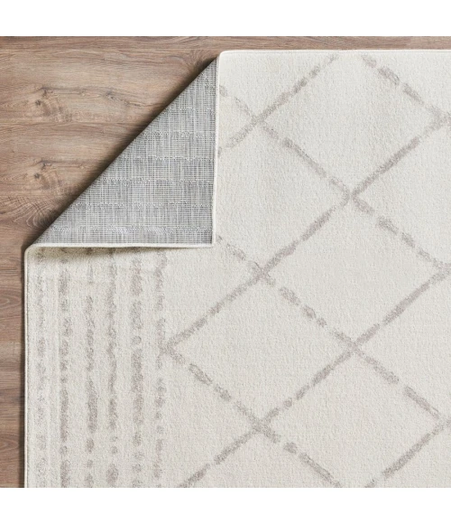 Loomaknoti Kissandrah Bennita Cream/Beige EKI006 4 ft. X 6 ft. Rectangle Rug