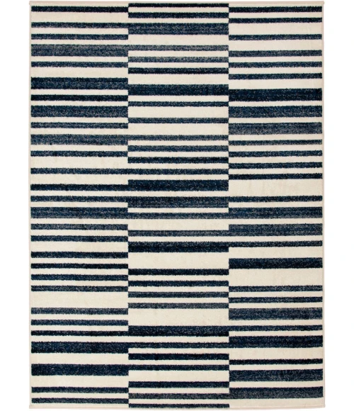 Loomaknoti Tecopa Varonika White/Blue ETR18WBL60 6 ft. 7” X 9 ft. 2” Rectangle Rug