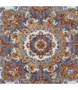 Loomaknoti Alsbrooke Amrenta Cream/Blue EA001 9 ft. 10 in. X 12 ft. 10 in. Rectangle Rug