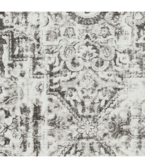 Loomaknoti Rhane Aliziaz Cream/Gray ER020 4 ft.  X 6 ft.  Rectangle Rug