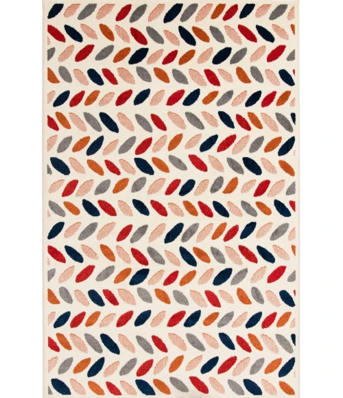 Loomaknoti Tecopa Trenity Pink/White ETR13PKW85 9 ft. 10 in. X 12 ft. 10 in. Rectangle Rug