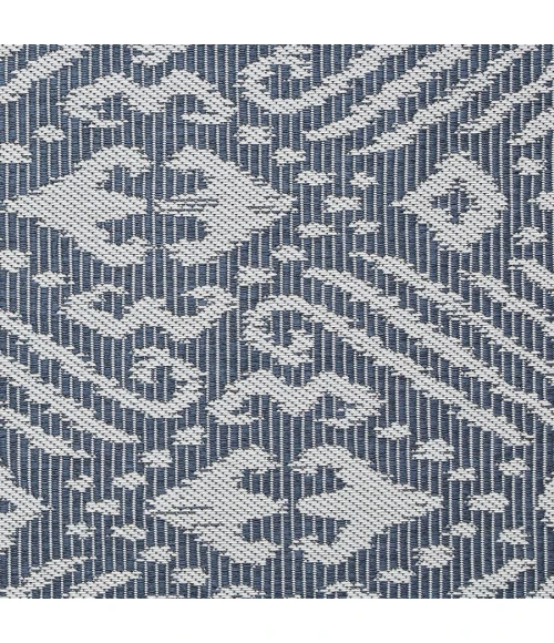 Loomaknoti Breyleigh Calitrah Blue/Cream EB005 3 ft. X 5 ft. Rectangle Rug