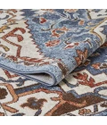Loomaknoti Alsbrooke Zailorn Blue/Cream EA006 3 ft. 3 in. X 5 ft. 3 in. Rectangle Rug