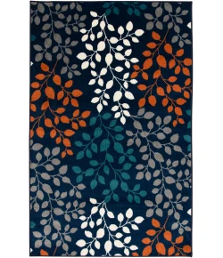 Loomaknoti Tecopa Tiffeni Blue/Gray ETR08BLG85 9 ft. 10 in. X 12 ft. 10 in. Rectangle Rug