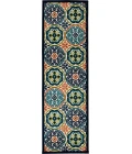 Loomaknoti Tecopa Nerleno Blue/Orange ETR01MI12 2 ft.  X 6 ft. 7” Rectangle Rug