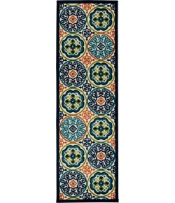 Loomaknoti Tecopa Nerleno Blue/Orange ETR01MI12 2 ft. X 6 ft. 7 in. Rectangle Rug