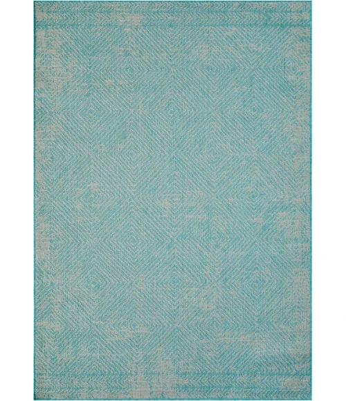 Loomaknoti Breyleigh Carzon Gray/Blue EB003 3 ft. X 5 ft. Rectangle Rug