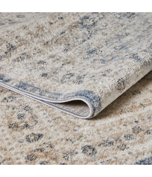 Loomaknoti Kehleigh Abagail Blue/Cream EK002 7 ft. 10 in. X 9 ft. 10 in. Rectangle Rug