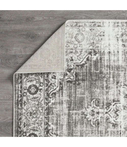 Loomaknoti Rhane Allinzie Cream/Gray ER021 4 ft.  X 6 ft.  Rectangle Rug