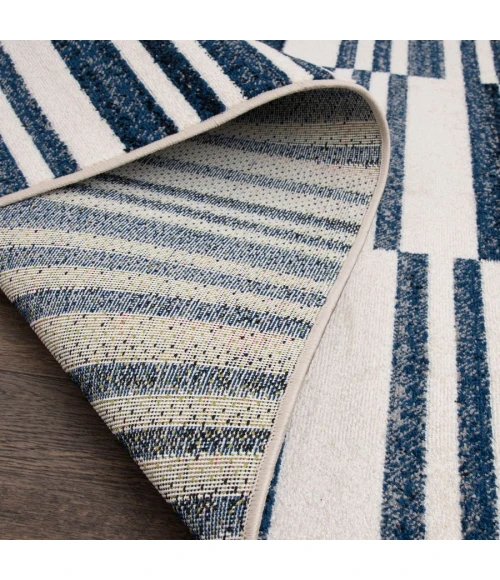 Loomaknoti Tecopa Varonika White/Blue ETR18WBL60 6 ft. 7” X 9 ft. 2” Rectangle Rug