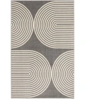 Loomaknoti Tecopa Milburm Gray/White ETR05GRW50 4 ft.  X 6 ft.  Rectangle Rug