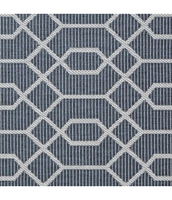 Loomaknoti Breyleigh Chendler Blue/Cream EB001 9 ft. 10 in. X 12 ft. 10 in. Rectangle Rug