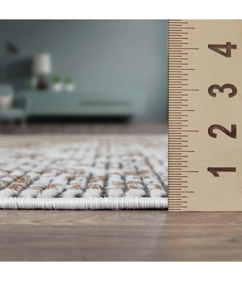 Loomaknoti Aysal Alazah Beige/Cream EAY001 4 ft. X 6 ft. Rectangle Rug