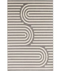 Loomaknoti Tecopa Sedvick Gray/White ETR06GRW12 2 ft.  X 6 ft. 7” Rectangle Rug