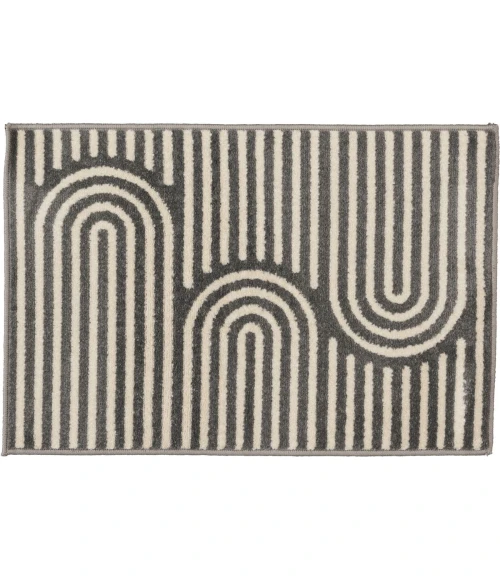 Loomaknoti Tecopa Sedvick Gray/White ETR06GRW20 3 ft. 3” X 5 ft. 3” Rectangle Rug