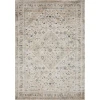 Loomaknoti Kehleigh Abrem Cream/Blue EK003 5 ft. 3 in. X 7 ft. 3 in. Rectangle Rug