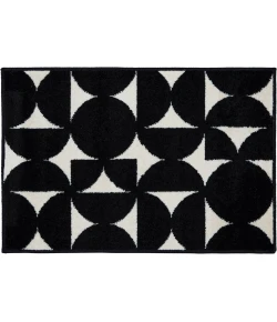 Loomaknoti Tecopa Sevella Black/White ETR07BLW50 4 ft. X 6 ft. Rectangle Rug