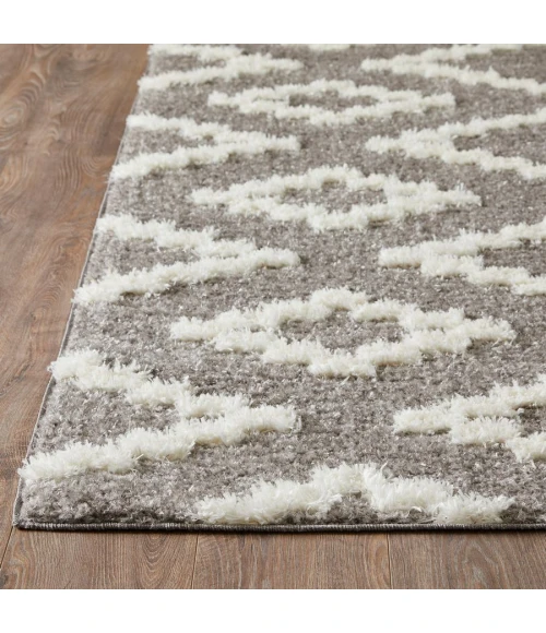 Loomaknoti Vemoa Aslayn Gray/Cream EV002 4 ft.  X 6 ft.  Rectangle Rug