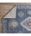 Loomaknoti Alsbrooke Temarnie Blue/Cream EA007 7 ft. 10 in. X 9 ft. 10 in. Rectangle Rug