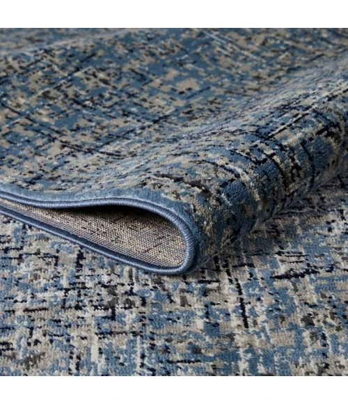 Loomaknoti Celena Altenz Blue/Cream EC003 5 ft. 3 in. X 7 ft. 3 in. Rectangle Rug