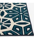 Loomaknoti Tecopa Vensley Blue/White ETR14BWH85 9 ft. 10 in. X 12 ft. 10 in. Rectangle Rug