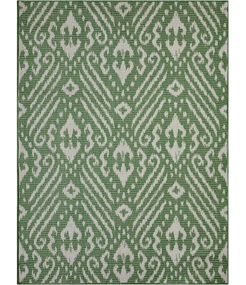 Loomaknoti Breyleigh Calitrah Green/Cream EB005 4 ft. X 6 ft. Rectangle Rug
