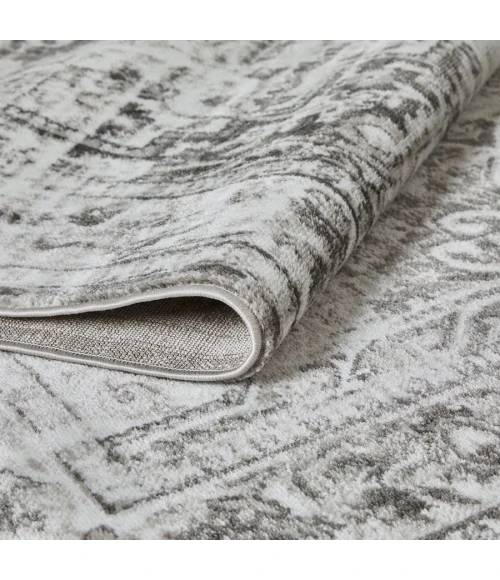 Loomaknoti Rhane Aliziaz Cream/Gray ER020 4 ft.  X 6 ft.  Rectangle Rug