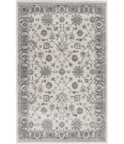 Central Oriental Erin & Ben _ Rooted Champagne/Sky Blue  Floral 7ft.10 x 9ft.10in. Rect. Rug