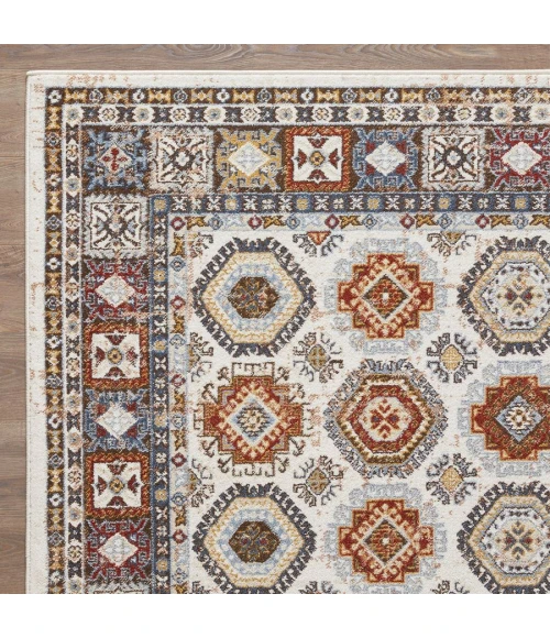 Loomaknoti Alsbrooke Delary Cream/Beige EA005 4 ft. X 6 ft. Rectangle Rug