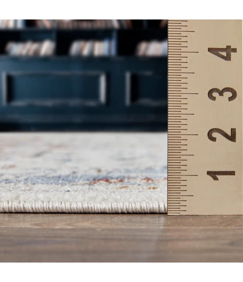 Loomaknoti Alsbrooke Obinda Cream/Beige EA009 9 ft. 10 in. X 12 ft. 10 in. Rectangle Rug