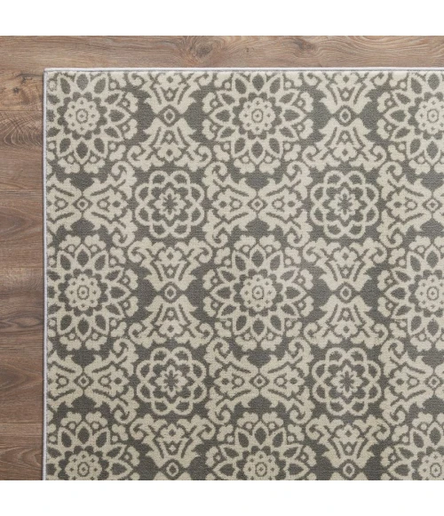 Loomaknoti Celena Alizia Cream/Blue EC002 9 ft. 10 in. X 12 ft. 10 in. Rectangle Rug