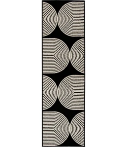 Loomaknoti Tecopa Milburm Black/White ETR05BLW12 2 ft. X 6 ft. 7 in. Rectangle Rug