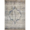 Loomaknoti Kehleigh Alarik Blue/Cream EK005 5 ft. 3 in. X 7 ft. 3 in. Rectangle Rug