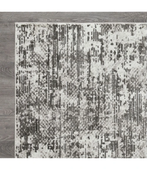 Loomaknoti Rhane Afrey Gray/Cream ER008 7 ft. 10 in. X 9 ft. 10 in. Rectangle Rug