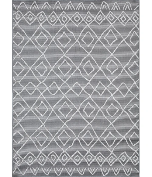 Loomaknoti Breyleigh Calvyn Gray/Cream EB004 3 ft. X 5 ft. Rectangle Rug