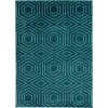 Loomaknoti Tecopa Kaharie Teal/White ETR21TEW85 9 ft. 10 in. X 12 ft. 10 in. Rectangle Rug