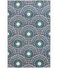 Loomaknoti Tecopa Ferley Blue/White ETR04BWH85 9 ft. 10 in. X 12 ft. 10 in. Rectangle Rug