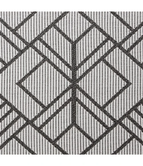Loomaknoti Breyleigh Charske Cream/Gray EB002 5 ft. 3 in. X 7 ft. 3 in. Rectangle Rug