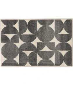 Loomaknoti Tecopa Sevella Gray/White ETR07GRW50 4 ft. X 6 ft. Rectangle Rug