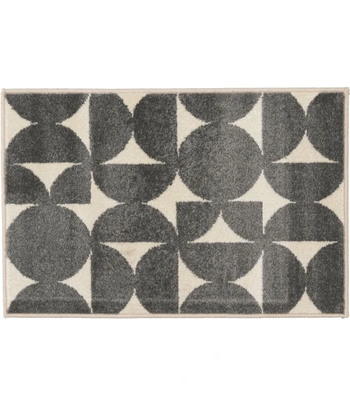 Loomaknoti Tecopa Sevella Gray/White ETR07GRW08 2 ft.  X 3 ft.  Rectangle Rug
