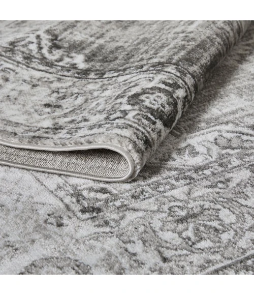 Loomaknoti Rhane Allinzie Cream/Gray ER021 4 ft.  X 6 ft.  Rectangle Rug