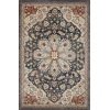 Loomaknoti Malanie Charler Blue/Beige EM002 5 ft. 3 in. X 7 ft. 3 in. Rectangle Rug