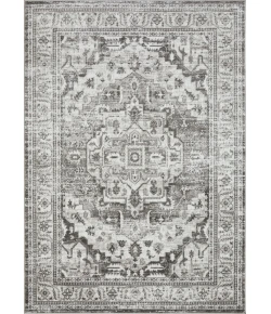 Loomaknoti Rhane Alvner Gray/Cream ER018 5 ft. 3 in. X 7 ft. 3 in. Rectangle Rug
