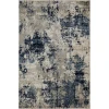 Loomaknoti Celena Alimon Blue/Cream EC001 5 ft. 3 in. X 7 ft. 3 in. Rectangle Rug