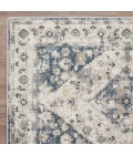 Loomaknoti Kehleigh Zofionz Blue/Cream EK004 7 ft. 10 in. X 9 ft. 10 in. Rectangle Rug