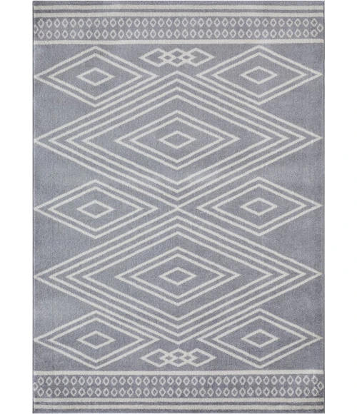 Loomaknoti Kissandrah Bayrend Gray/Cream EKI005 3 ft. 3 in. X 5 ft. 3 in. Rectangle Rug