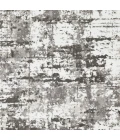 Loomaknoti Rhane Vailin Gray/Cream ER001 2 ft. X 6 ft. 7 in. Rectangle Rug