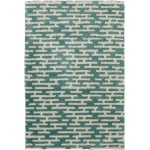Central Oriental Tulsa Gordie Aq/Cr Area Rug 7 ft. 10 in. X 9 ft. 10 in. Rectangle