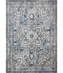 Loomaknoti Kehleigh Osdorn Blue/Cream EK009 2 ft. X 3 ft. Rectangle Rug